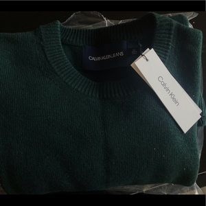 NWT! CK  Wool &Cashmere Sweater Men's size L